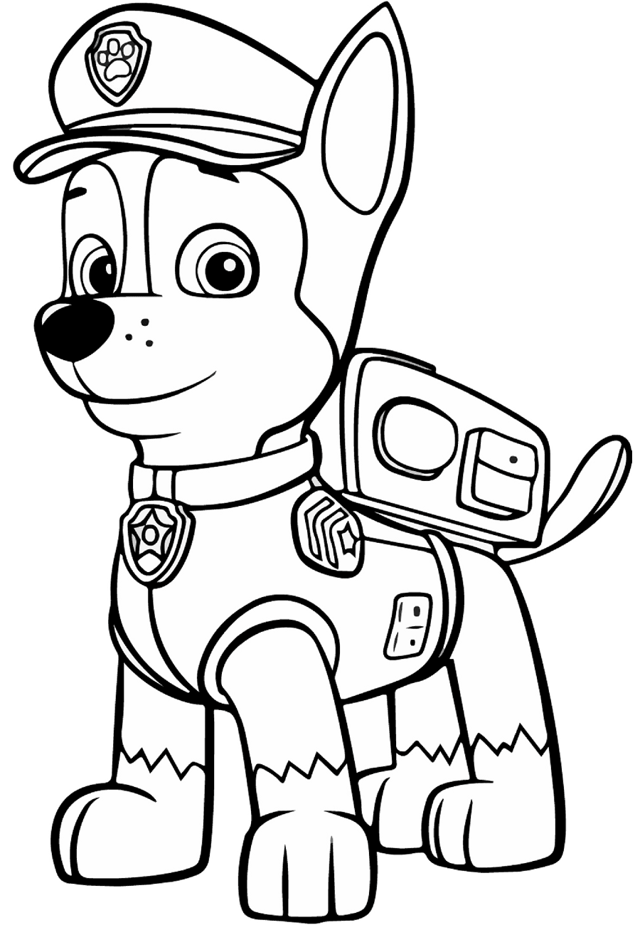 Dibujo de Persecuci N de la Patrulla Canina para Colorear