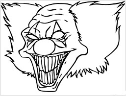 Dibujo de Payaso Monstruo para Colorear
