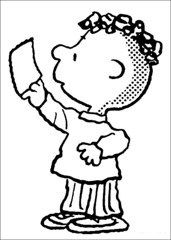 Dibujo de Franklin de Peanuts para Colorear