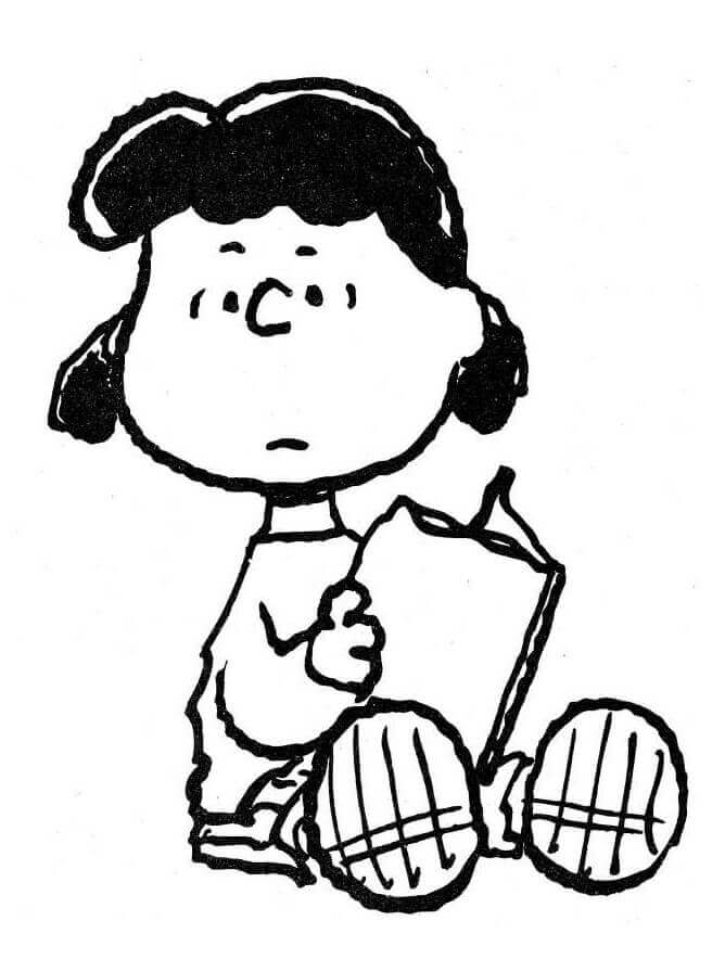 Dibujo de Lucy Van Pelt de Peanuts para Colorear