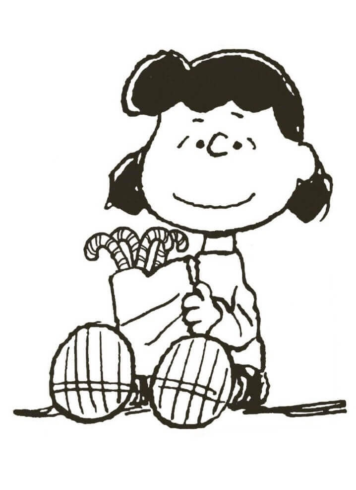 Dibujo de Lucy de Peanuts para Colorear