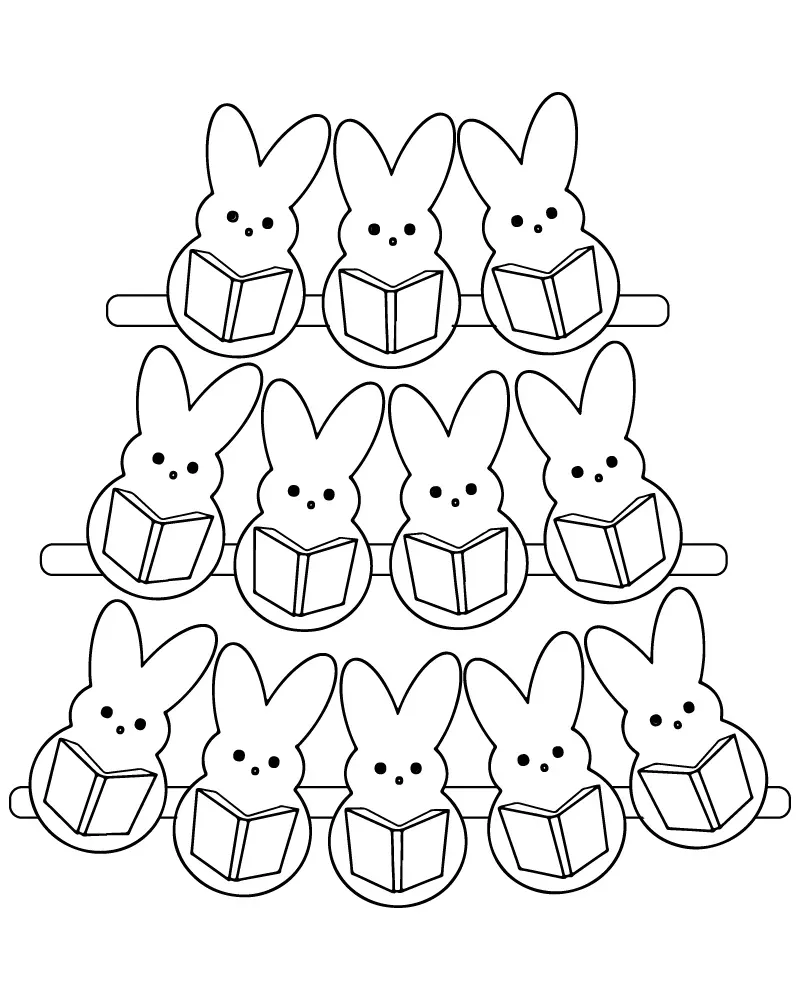 Dibujo de Imgi 13 Peeps Pastel Coloring Sheetpng para Colorear
