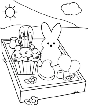 Dibujo de Imgi 17 Adorable Peeps Coloring Pagepng para Colorear