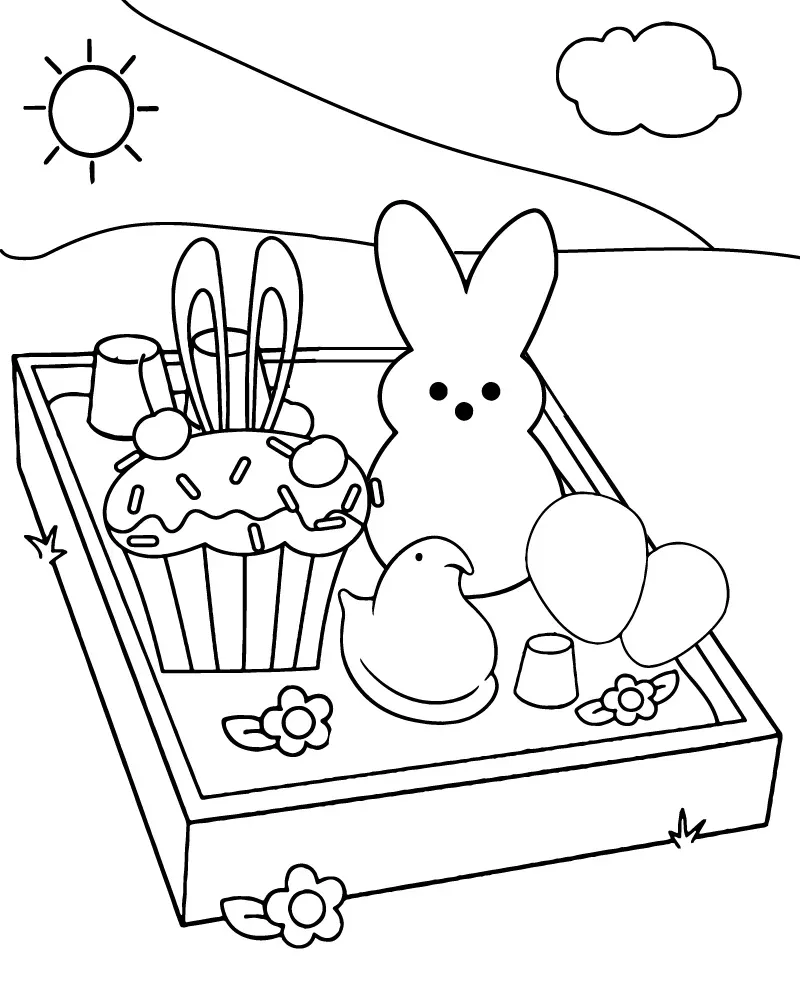 Dibujo de Imgi 17 Adorable Peeps Coloring Pagepng para Colorear