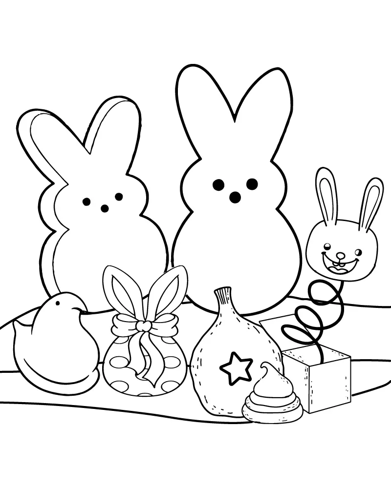 Dibujo de Imgi 20 Printable Peeps Coloring Pagepng para Colorear