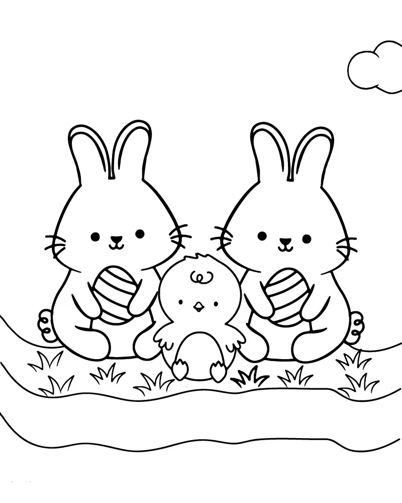 Dibujo de Imgi 5 Cute Peeps Coloring Pagepng para Colorear