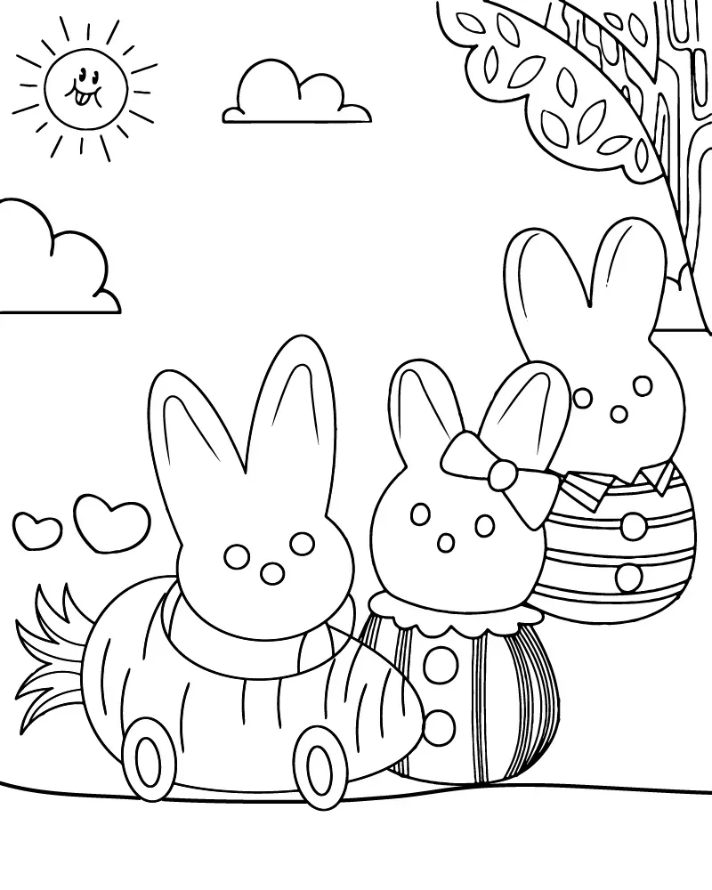 Dibujo de Imgi 9 Peeps Bunny Coloring Pagepng para Colorear