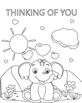 Dibujo de Imgi 16 Thinking Of You Illustration Coloring Pagepng para Colorear