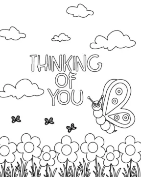 Dibujo de Imgi 20 Floral Thinking Of You Coloring Pagepng para Colorear