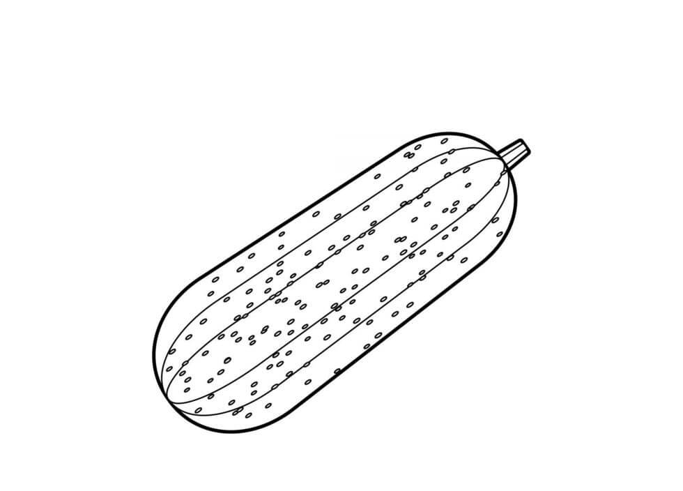 Dibujo de Gran Pepino para Colorear
