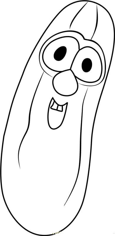 Dibujo de Larry el Pepino para Colorear