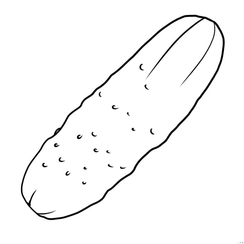 Dibujo de Pepino Dulce para Colorear