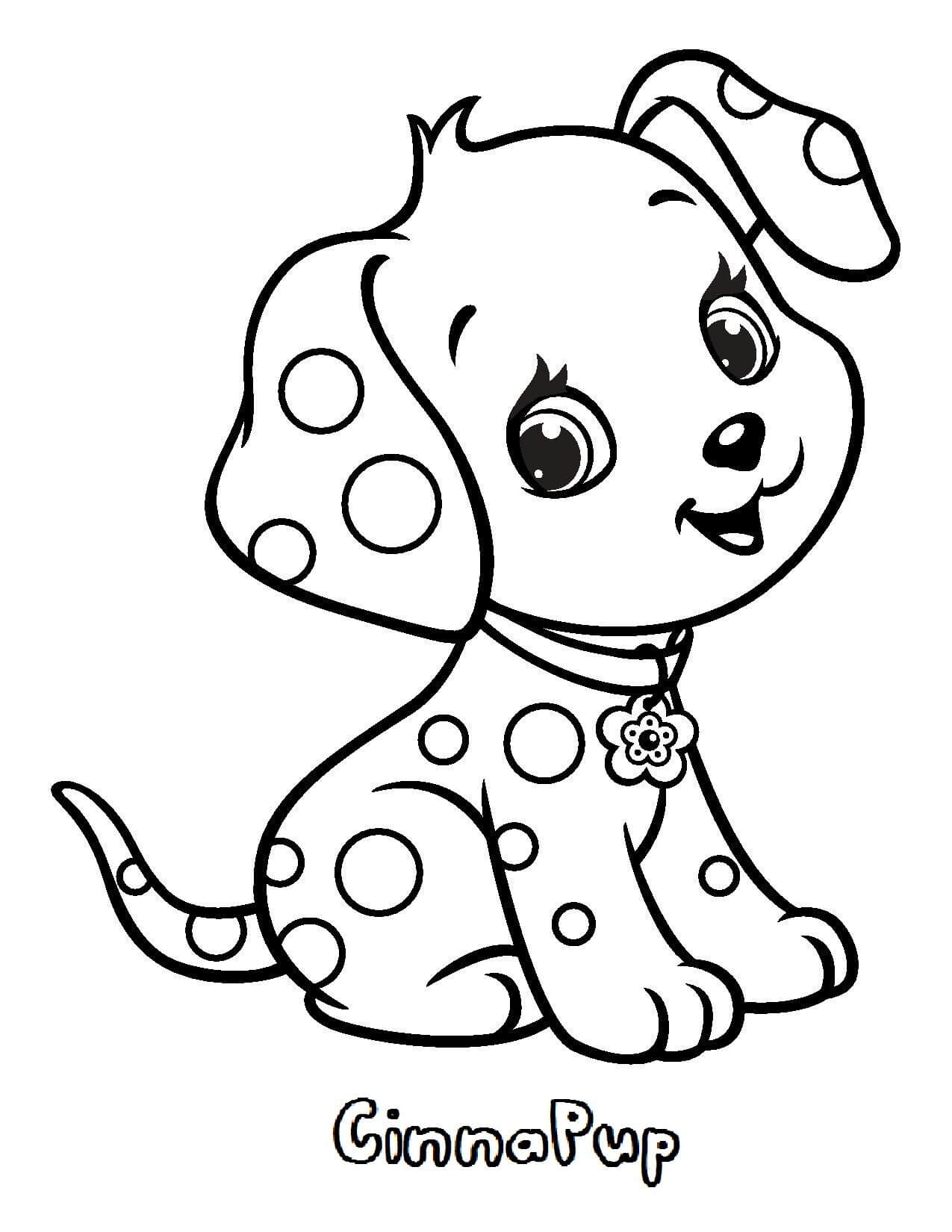 Dibujo de Cachorro Cinna para Colorear
