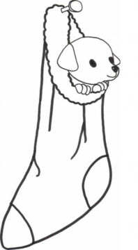 Dibujo de Lindo Cachorro para Colorear