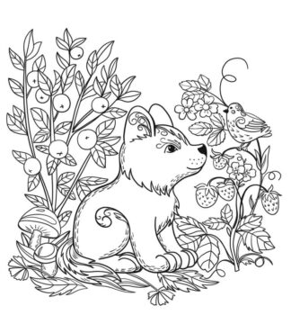 Dibujo de Un Perrito para Colorear