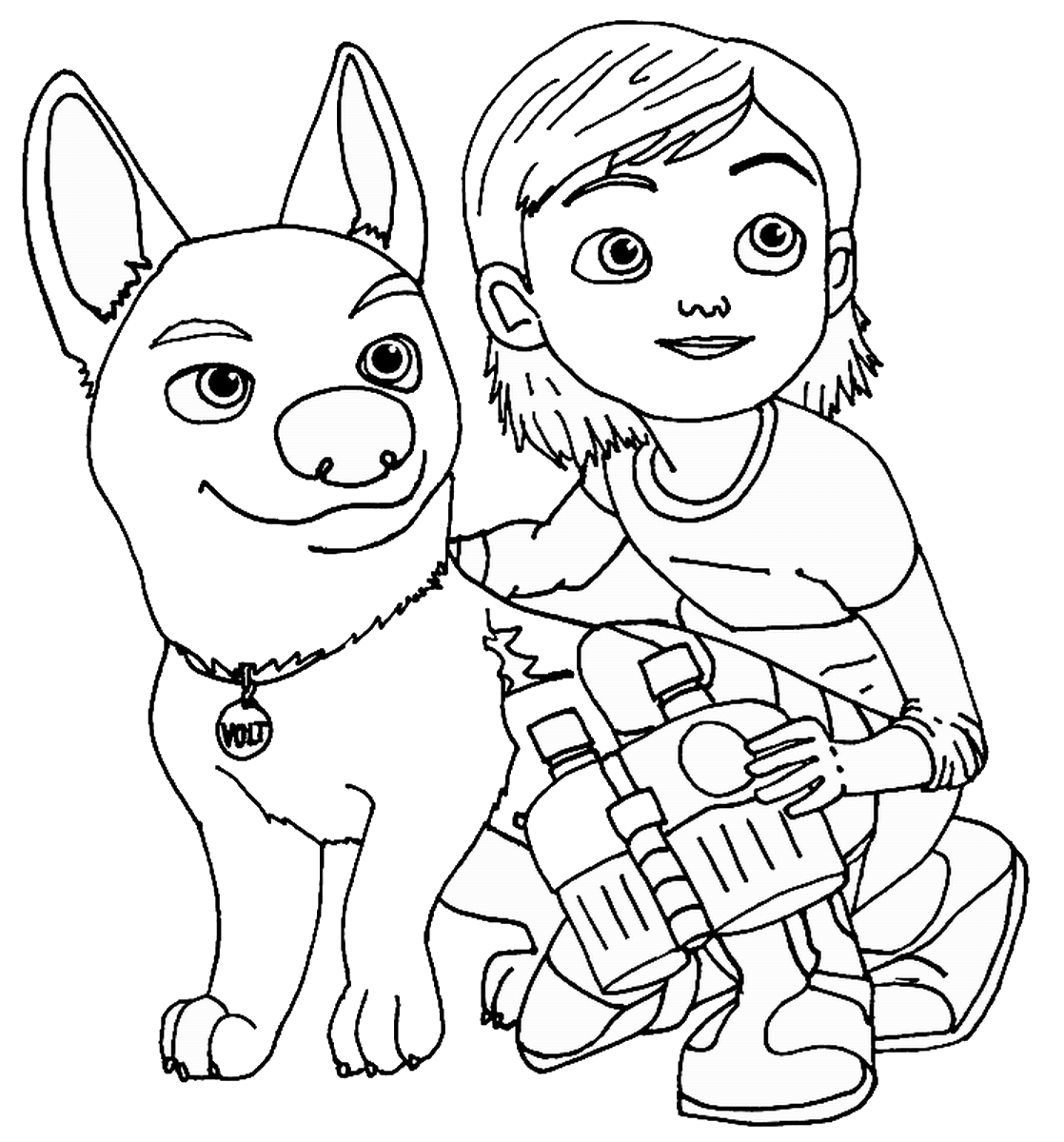 Dibujo de Lindo Perno y Centavo para Colorear