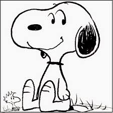 Dibujo de Lindo Snoopy para Colorear