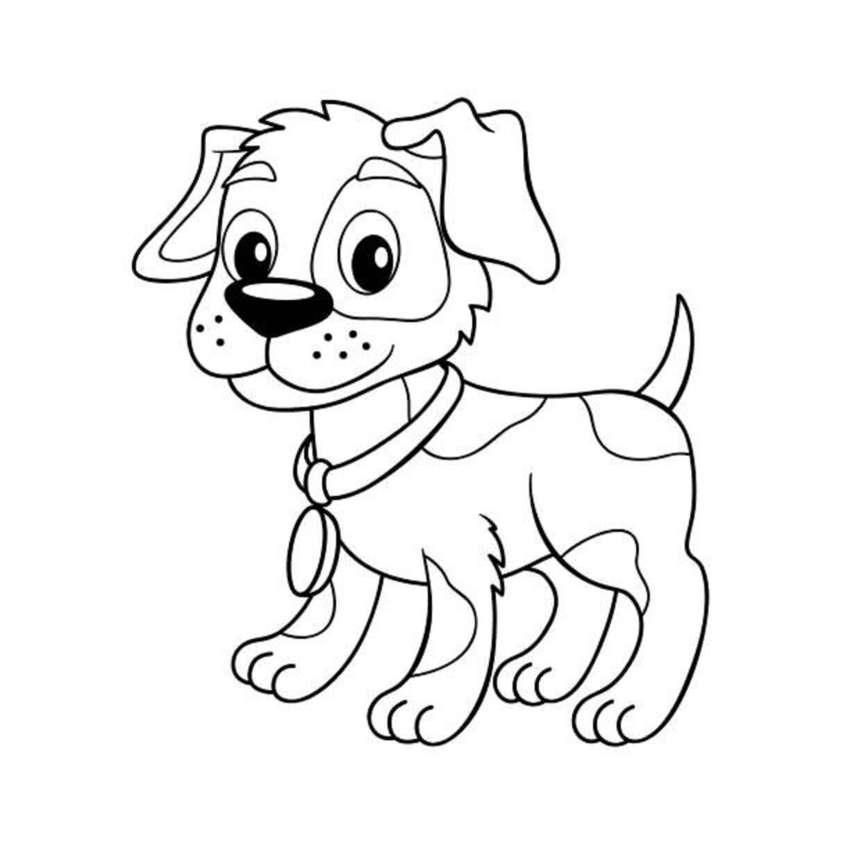 Dibujo de Perro Normal para Colorear