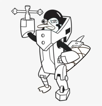 Dibujo de Montruo Perry para Colorear