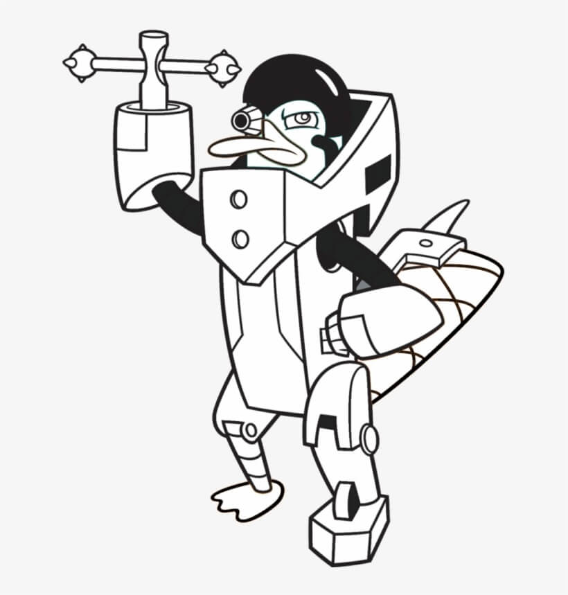Dibujo de Montruo Perry para Colorear