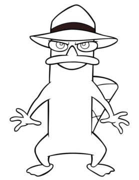 Dibujo de Perry Divertido para Colorear
