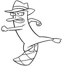 Dibujo de Perry Patear para Colorear