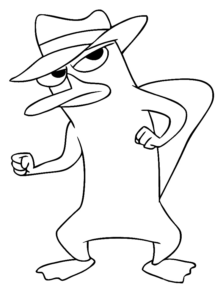 Dibujo de Agente Perry P para Colorear