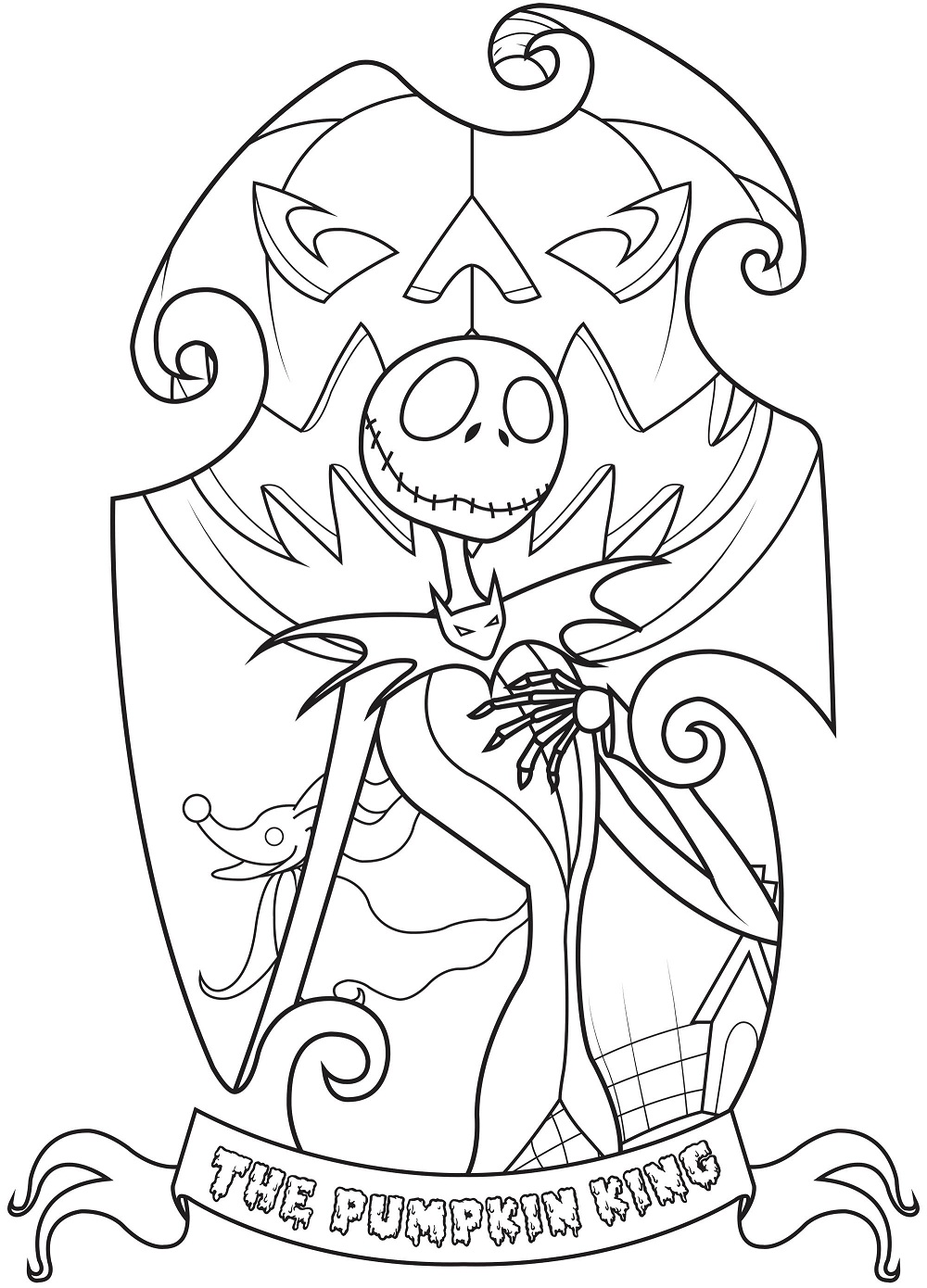 Dibujo de Jack Skellington para Colorear
