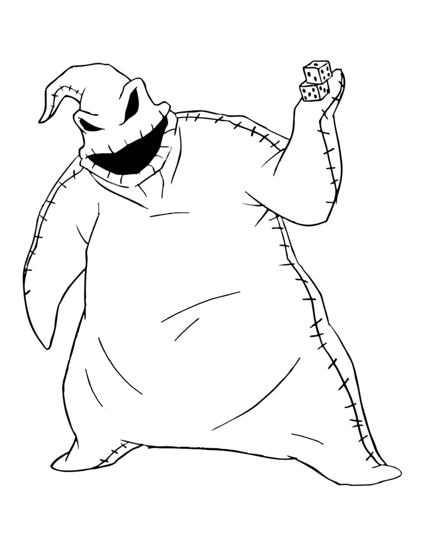 Dibujo de Malo Oogie Boogie para Colorear