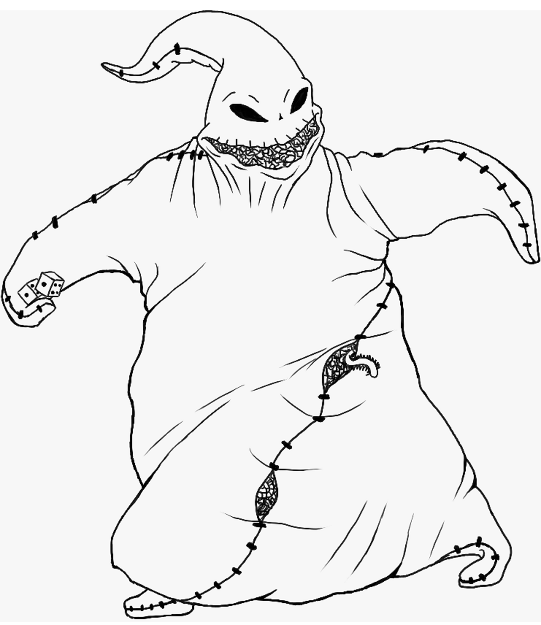 Dibujo de Oogie Boogie para Colorear