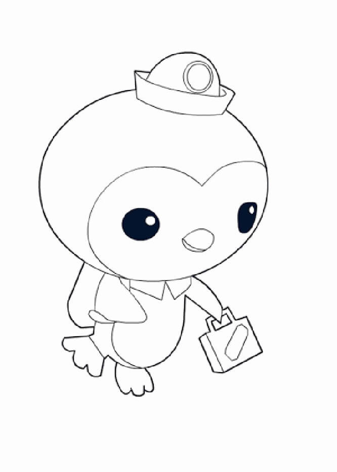 Dibujo de Octonautas de Peso Triste 1 para Colorear