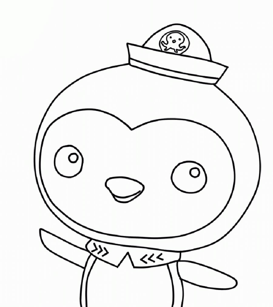 Dibujo de Peso Octonautas Sonriendo para Colorear