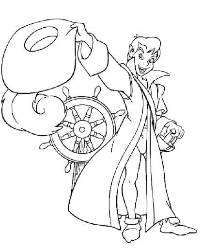 Dibujo de Piratas Peter Pan para Colorear