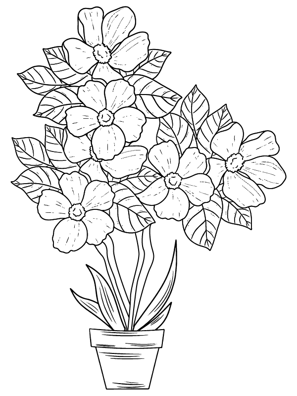 Dibujo de Página para Colorear de Petunia para Colorear