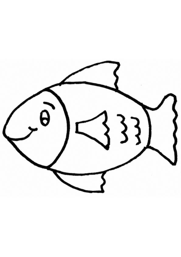 Dibujo de Pez para Colorear