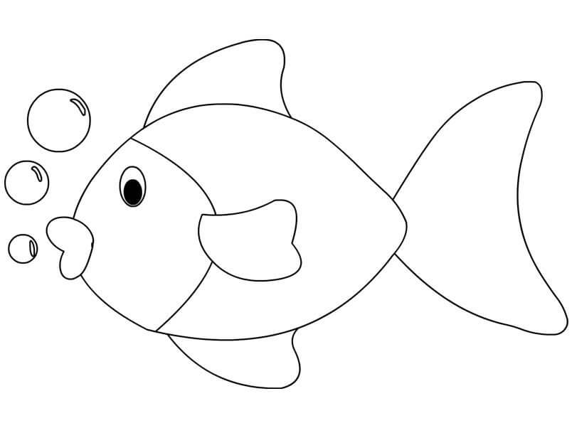 Dibujo de Gran Pez para Colorear