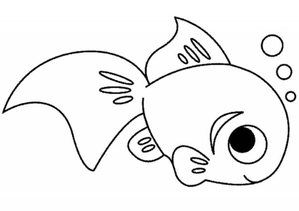 Dibujo de Lindo Pez para Colorear
