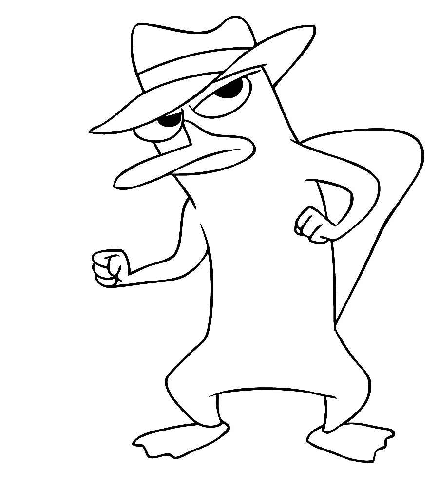 Dibujo de Agent P para Colorear