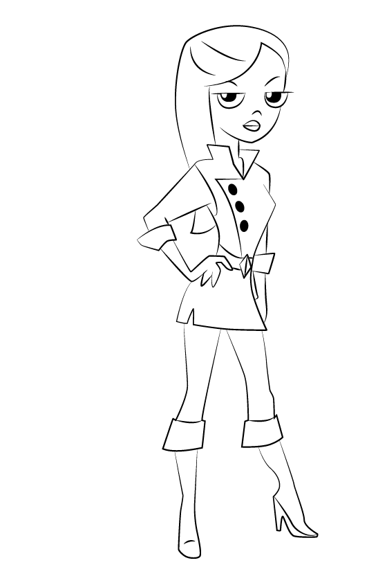 Dibujo de Vanessa Doofenshmirtz para Colorear