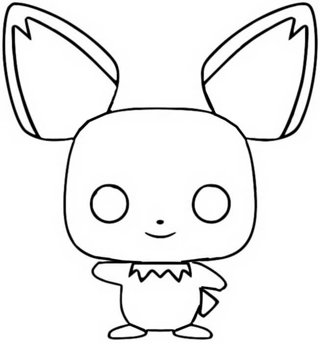 Dibujo de Funko Pichu para Colorear