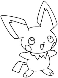 Dibujo de Lindo Pichu para Colorear