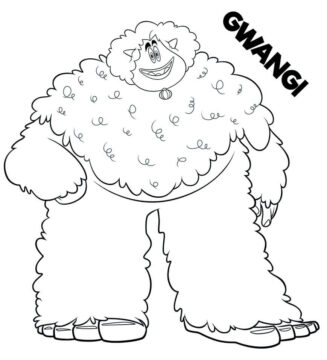 Dibujo de Gwangi para Colorear