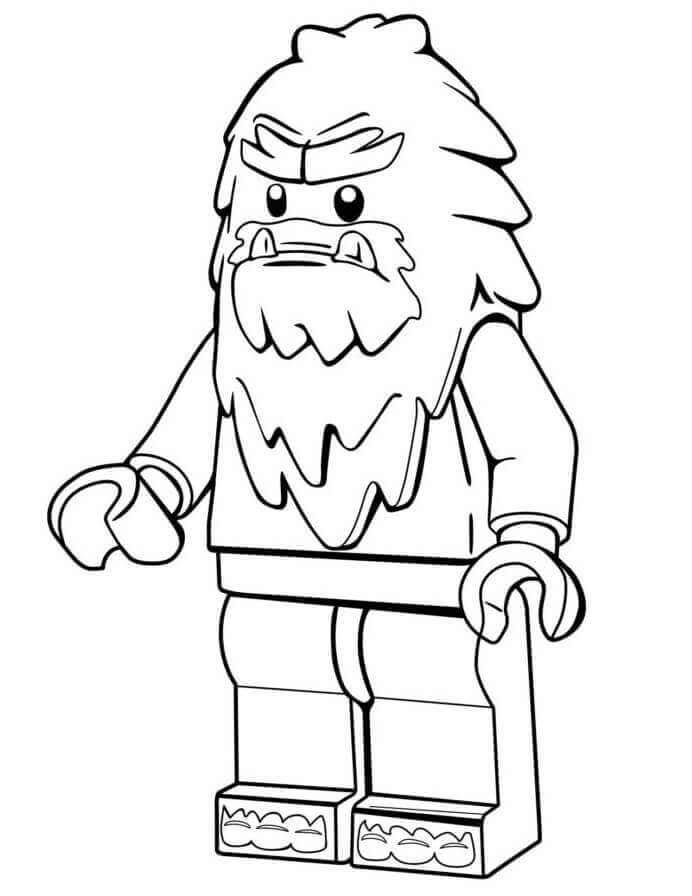 Dibujo de Lego Bigfoot para Colorear