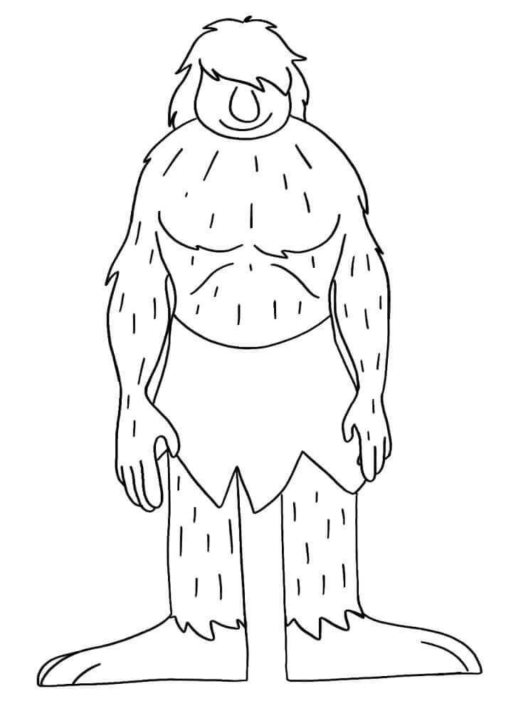 Dibujo de Pie Grande 2 para Colorear