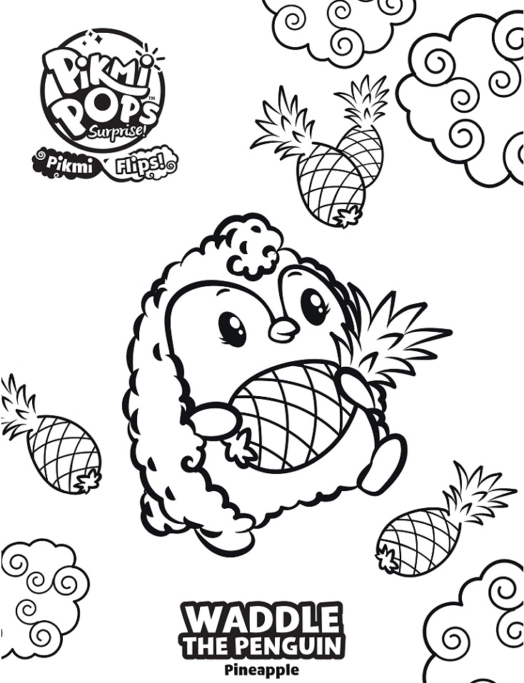 Dibujo de Anadear el pingüino para Colorear