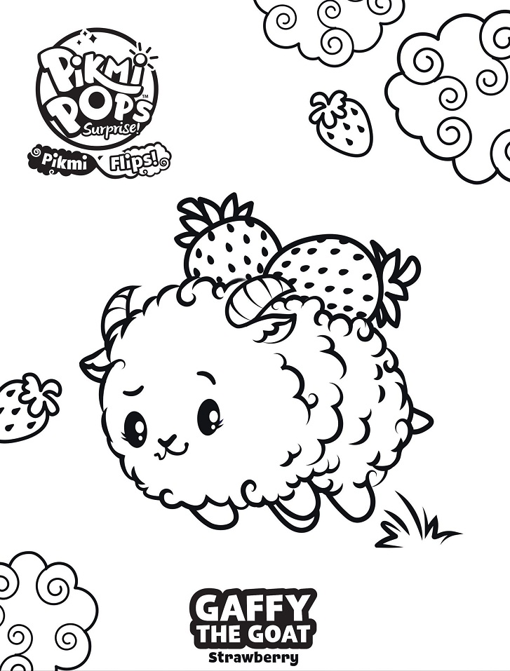 Dibujo de Gaffy la Cabra para Colorear