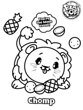Dibujo de Pikmi música Pop Mordisquear para Colorear
