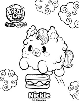 Dibujo de Pikmi música Pop Niquel para Colorear