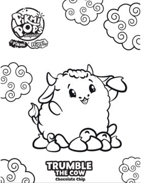 Dibujo de Trumble la Vaca para Colorear