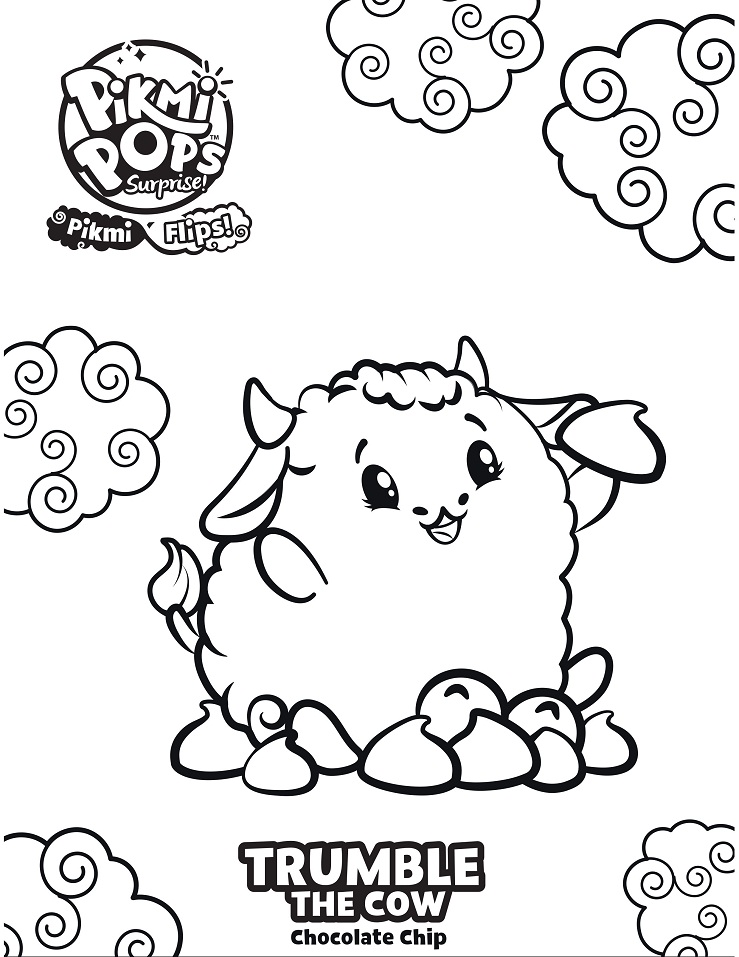 Dibujo de Trumble la Vaca para Colorear